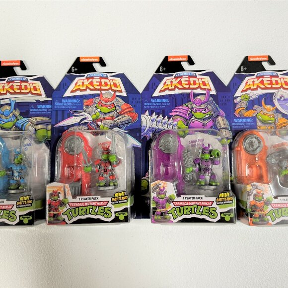Akedo TMNT - Samurai Leo, Samurai Raph, Samurai Mikey and Samurai Donnie - Picture 1 of 10